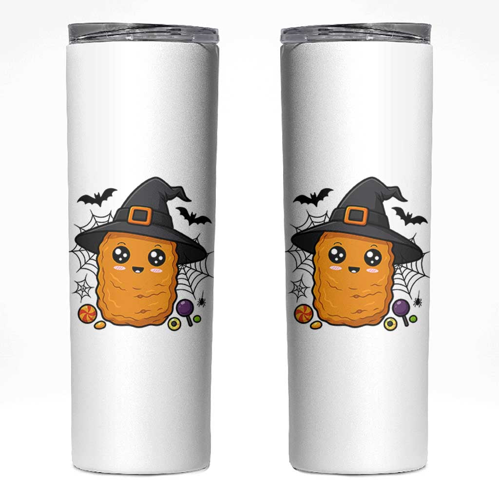 Halloween Nugget With Witch Hat Skinny Tumbler Funny Food Gift