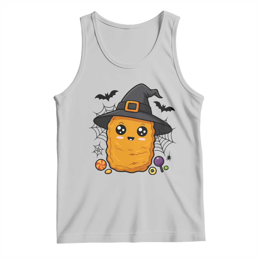 Halloween Nugget With Witch Hat Tank Top Funny Food Gift - Wonder Print Shop