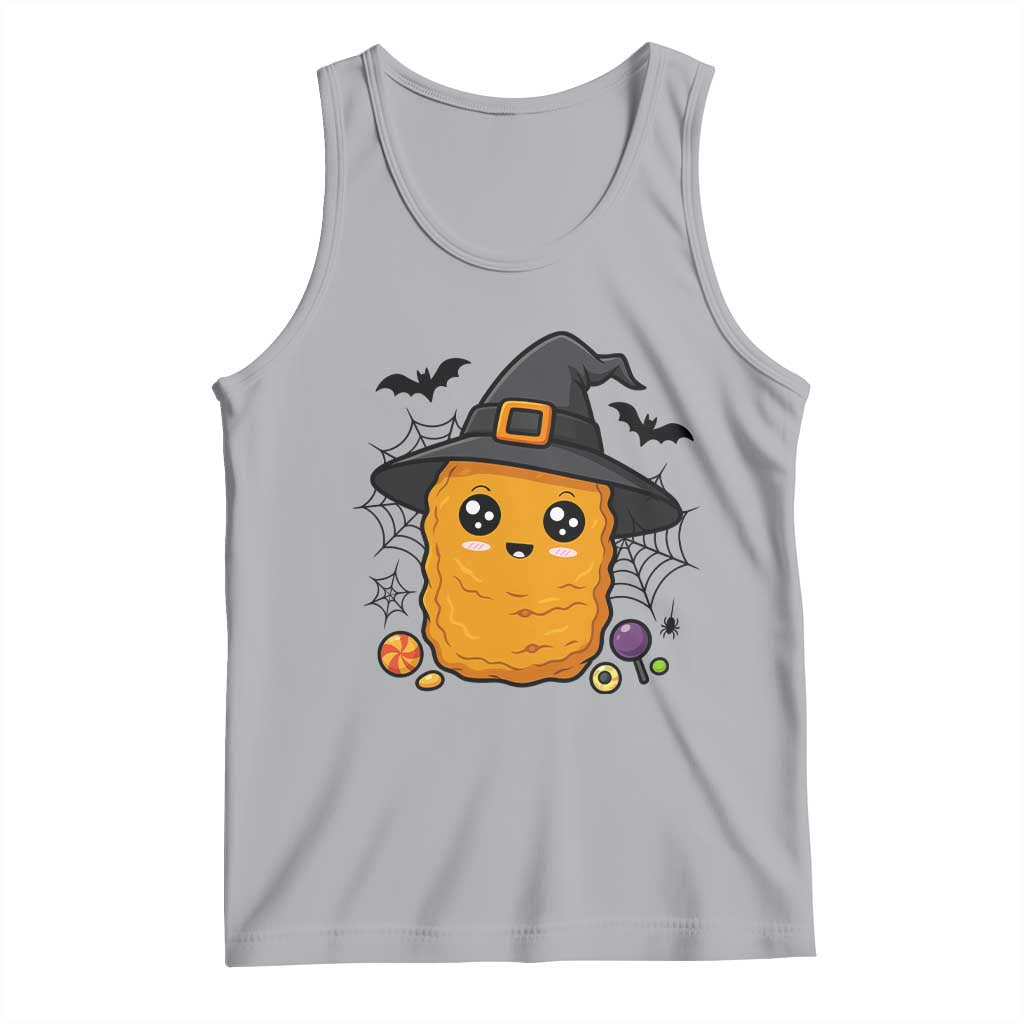 Halloween Nugget With Witch Hat Tank Top Funny Food Gift - Wonder Print Shop