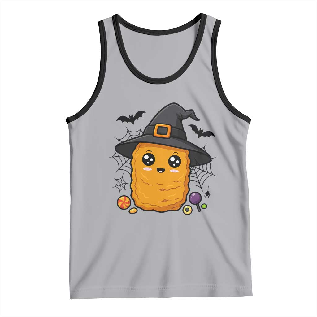 Halloween Nugget With Witch Hat Tank Top Funny Food Gift - Wonder Print Shop