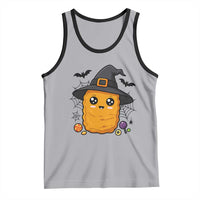 Halloween Nugget With Witch Hat Tank Top Funny Food Gift - Wonder Print Shop