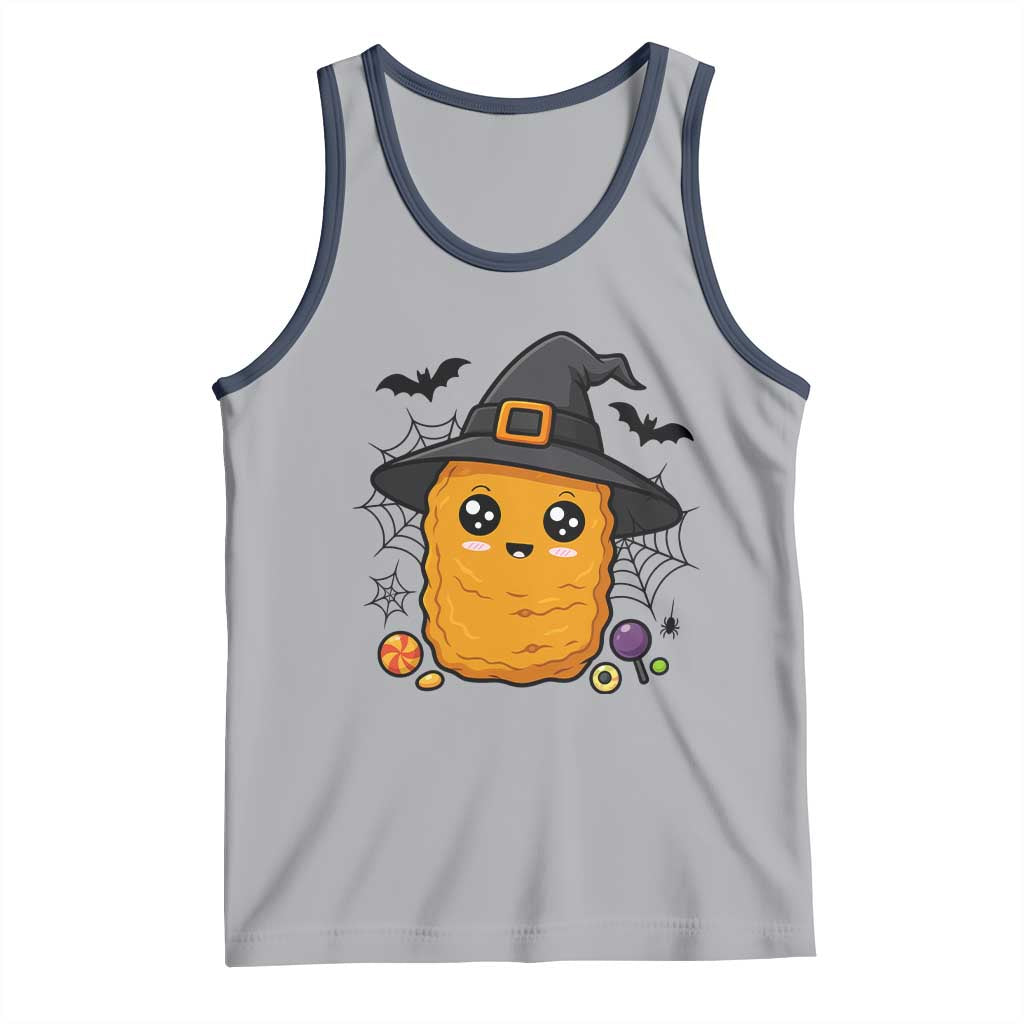 Halloween Nugget With Witch Hat Tank Top Funny Food Gift - Wonder Print Shop