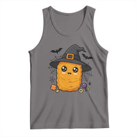 Halloween Nugget With Witch Hat Tank Top Funny Food Gift - Wonder Print Shop