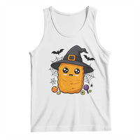 Halloween Nugget With Witch Hat Tank Top Funny Food Gift - Wonder Print Shop