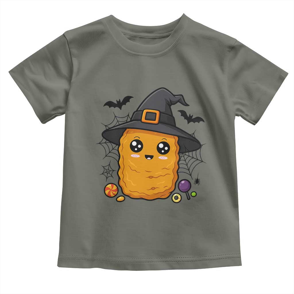 Halloween Nugget With Witch Hat Toddler T Shirt Funny Food Gift - Wonder Print Shop