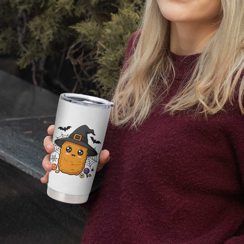 Halloween Nugget With Witch Hat Tumbler Cup Funny Food Gift