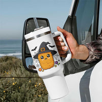 Halloween Nugget With Witch Hat Tumbler With Handle Funny Food Gift