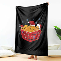 Christmas Chicken Nuggets Throw Blanket Funny Food Lover Gift - Wonder Print Shop