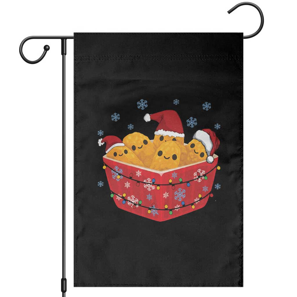 Christmas Chicken Nuggets Garden Flag Funny Food Lover Gift - Wonder Print Shop