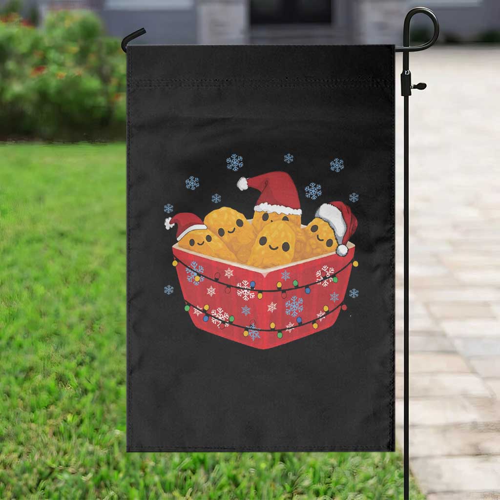 Christmas Chicken Nuggets Garden Flag Funny Food Lover Gift - Wonder Print Shop