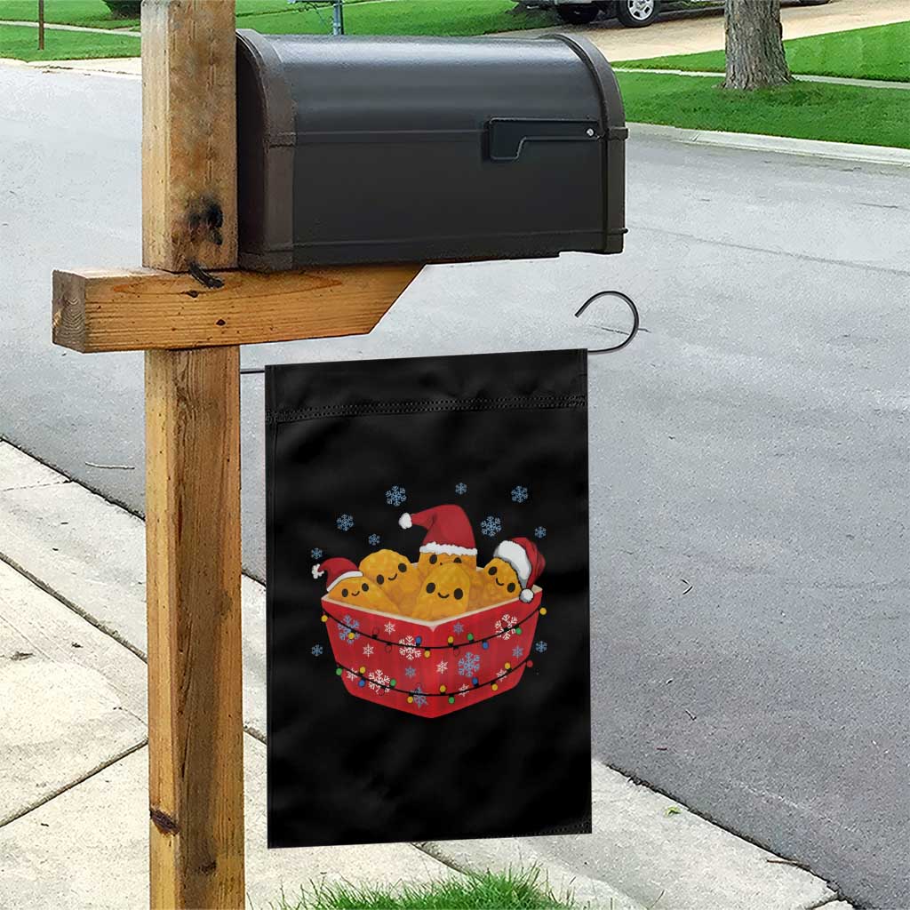 Christmas Chicken Nuggets Garden Flag Funny Food Lover Gift - Wonder Print Shop