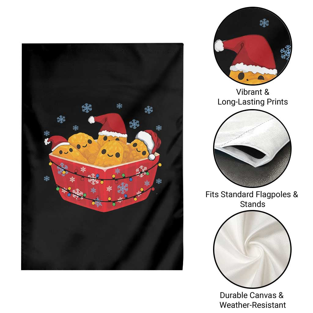 Christmas Chicken Nuggets Garden Flag Funny Food Lover Gift - Wonder Print Shop