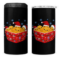 Christmas Chicken Nuggets 4 in 1 Can Cooler Tumbler Funny Food Lover Gift