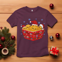 Christmas Chicken Nuggets T Shirt Funny Food Lover Gift - Wonder Print Shop