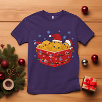 Christmas Chicken Nuggets T Shirt Funny Food Lover Gift - Wonder Print Shop