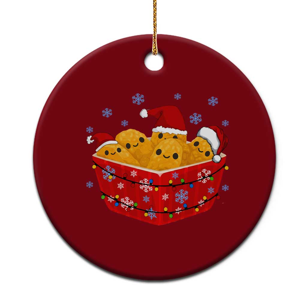 Xmas Chicken Nuggets Ceramic Ornament Funny Food Lover Gift - Wonder Print Shop