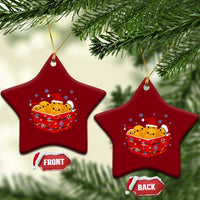 Xmas Chicken Nuggets Ceramic Ornament Funny Food Lover Gift - Wonder Print Shop