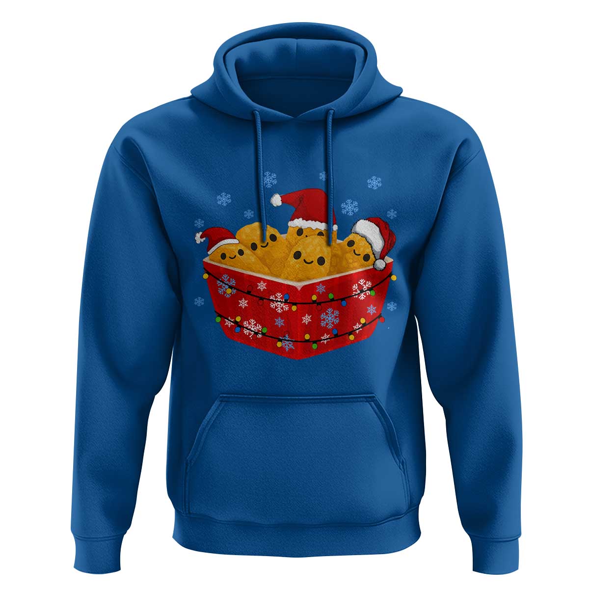 Christmas Chicken Nuggets Hoodie Funny Food Lover Gift - Wonder Print Shop