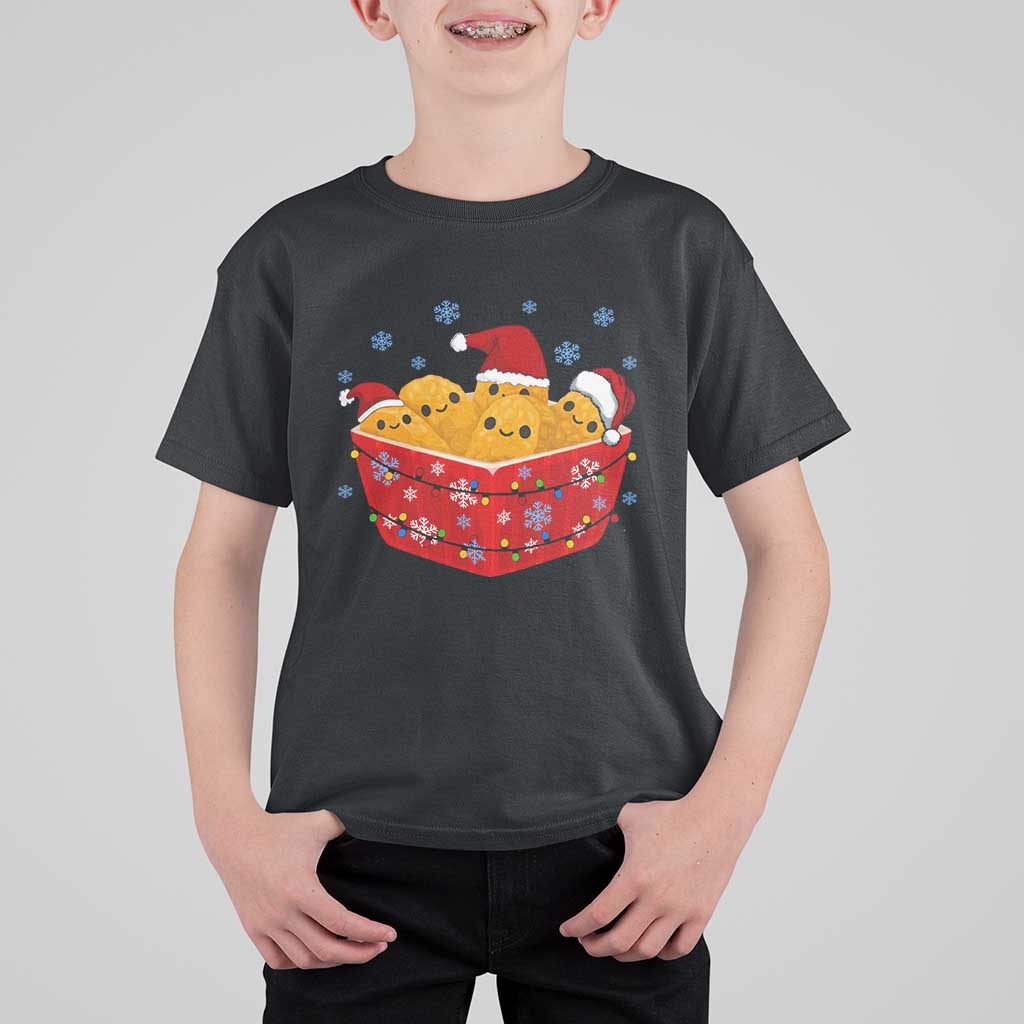 Christmas Chicken Nuggets T Shirt For Kid Funny Food Lover Gift - Wonder Print Shop