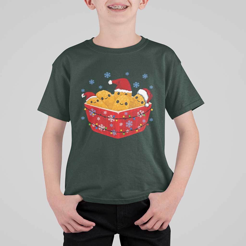 Christmas Chicken Nuggets T Shirt For Kid Funny Food Lover Gift - Wonder Print Shop