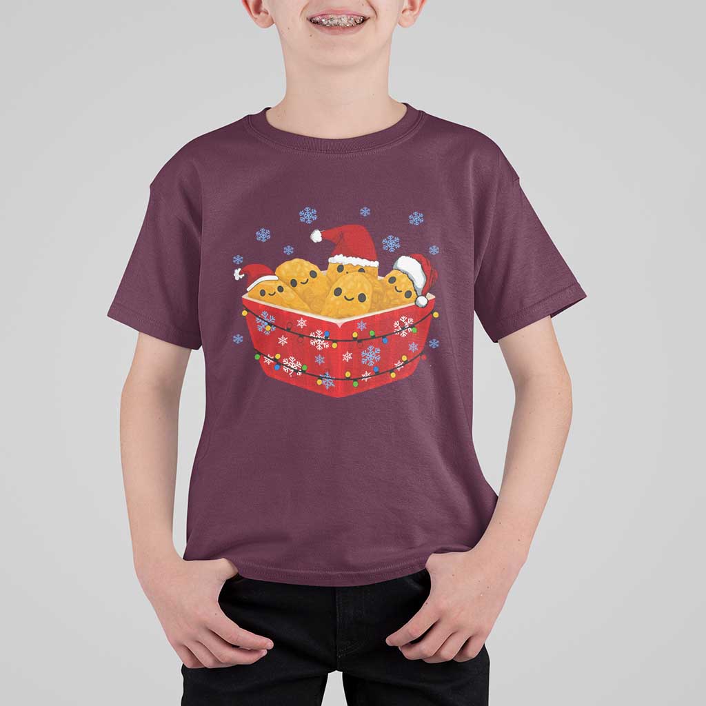 Christmas Chicken Nuggets T Shirt For Kid Funny Food Lover Gift - Wonder Print Shop
