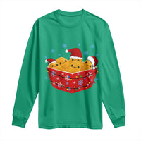 Christmas Chicken Nuggets Long Sleeve Shirt Funny Food Lover Gift - Wonder Print Shop