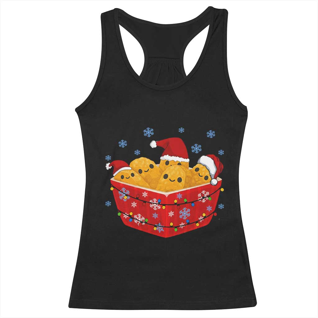 Christmas Chicken Nuggets Racerback Tank Top Funny Food Lover Gift - Wonder Print Shop