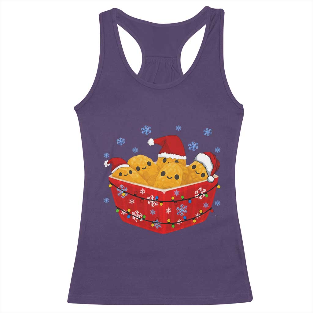 Christmas Chicken Nuggets Racerback Tank Top Funny Food Lover Gift - Wonder Print Shop