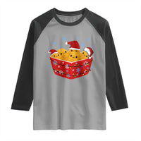Christmas Chicken Nuggets Raglan Shirt Funny Food Lover Gift - Wonder Print Shop