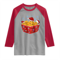 Christmas Chicken Nuggets Raglan Shirt Funny Food Lover Gift - Wonder Print Shop