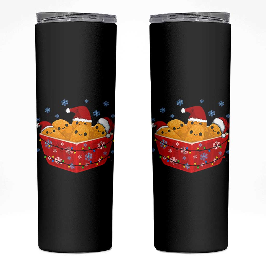 Christmas Chicken Nuggets Skinny Tumbler Funny Food Lover Gift