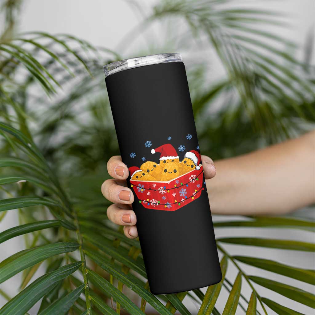 Christmas Chicken Nuggets Skinny Tumbler Funny Food Lover Gift