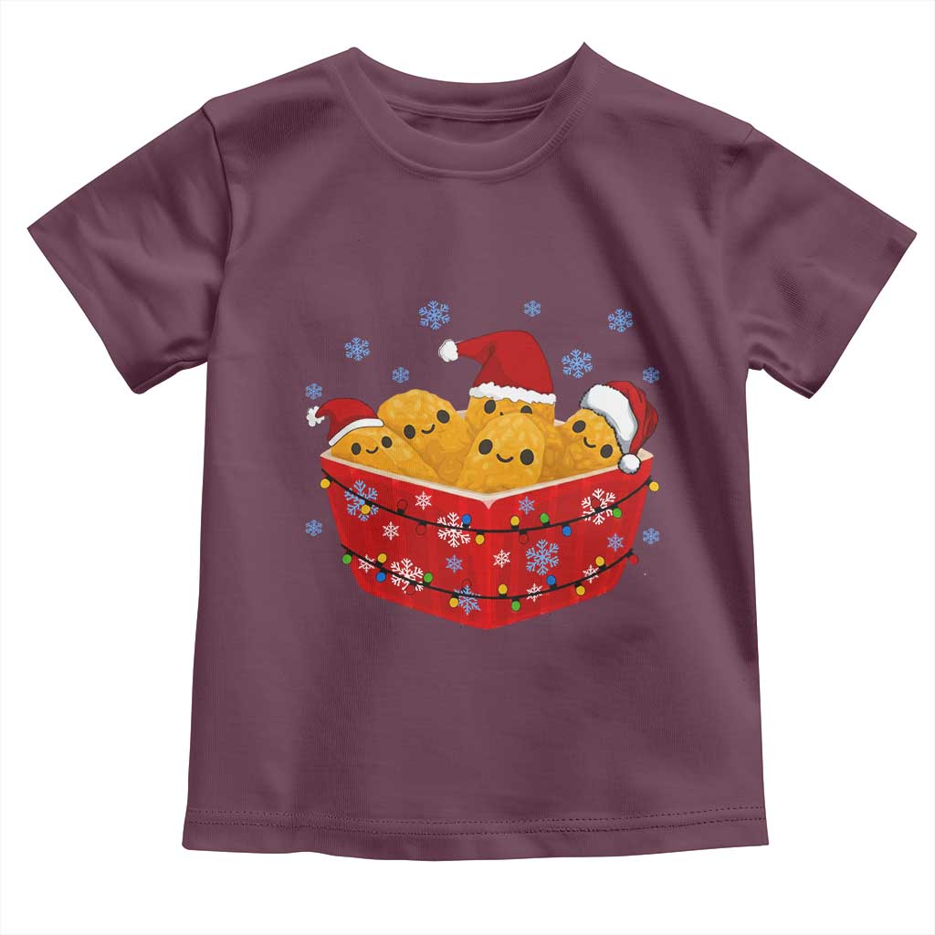 Christmas Chicken Nuggets Toddler T Shirt Funny Food Lover Gift - Wonder Print Shop