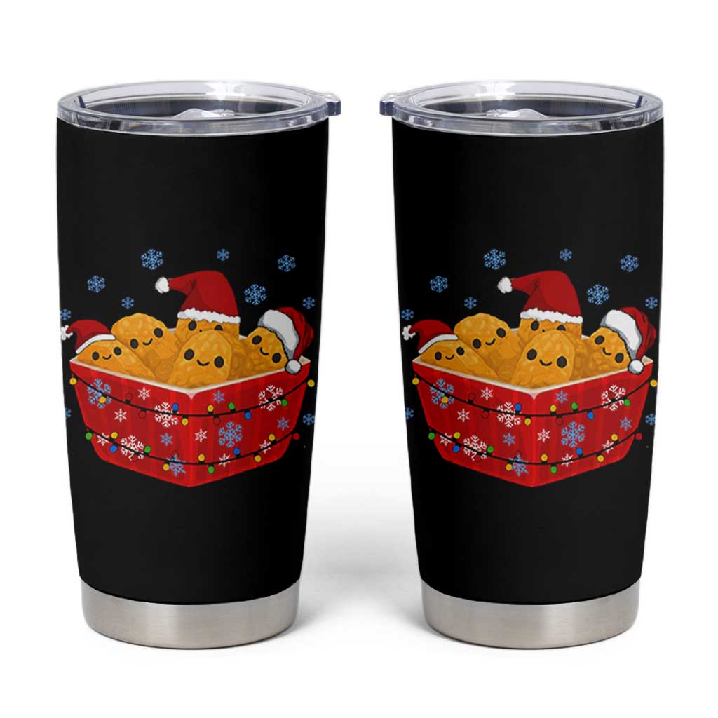 Christmas Chicken Nuggets Tumbler Cup Funny Food Lover Gift