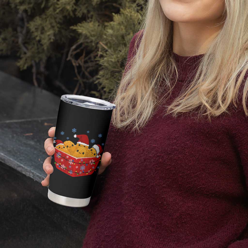 Christmas Chicken Nuggets Tumbler Cup Funny Food Lover Gift