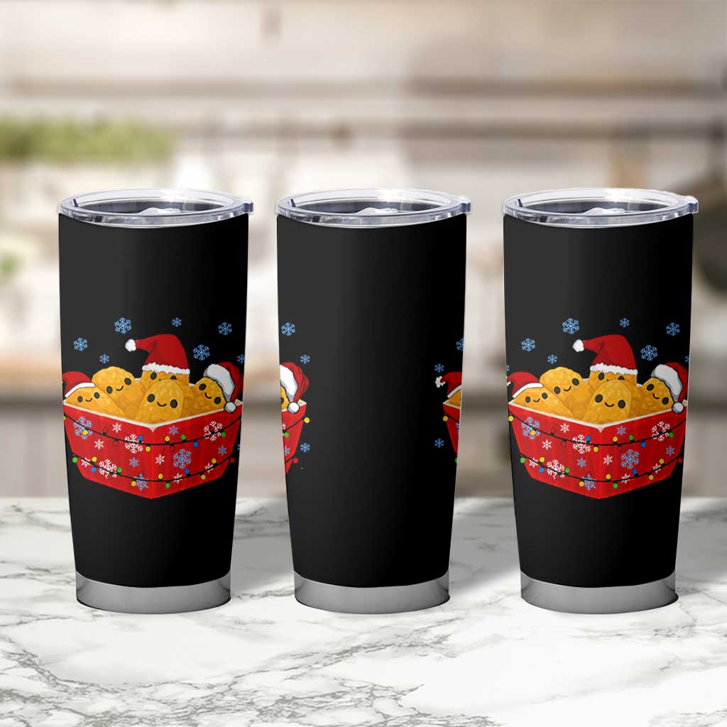 Christmas Chicken Nuggets Tumbler Cup Funny Food Lover Gift