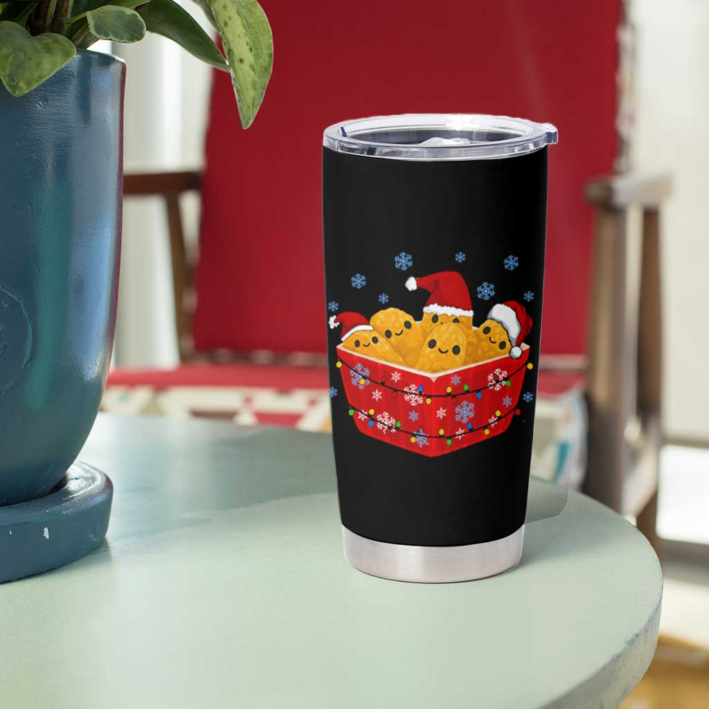 Christmas Chicken Nuggets Tumbler Cup Funny Food Lover Gift