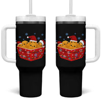 Christmas Chicken Nuggets Tumbler With Handle Funny Food Lover Gift