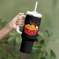 Christmas Chicken Nuggets Tumbler With Handle Funny Food Lover Gift