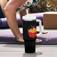 Christmas Chicken Nuggets Tumbler With Handle Funny Food Lover Gift