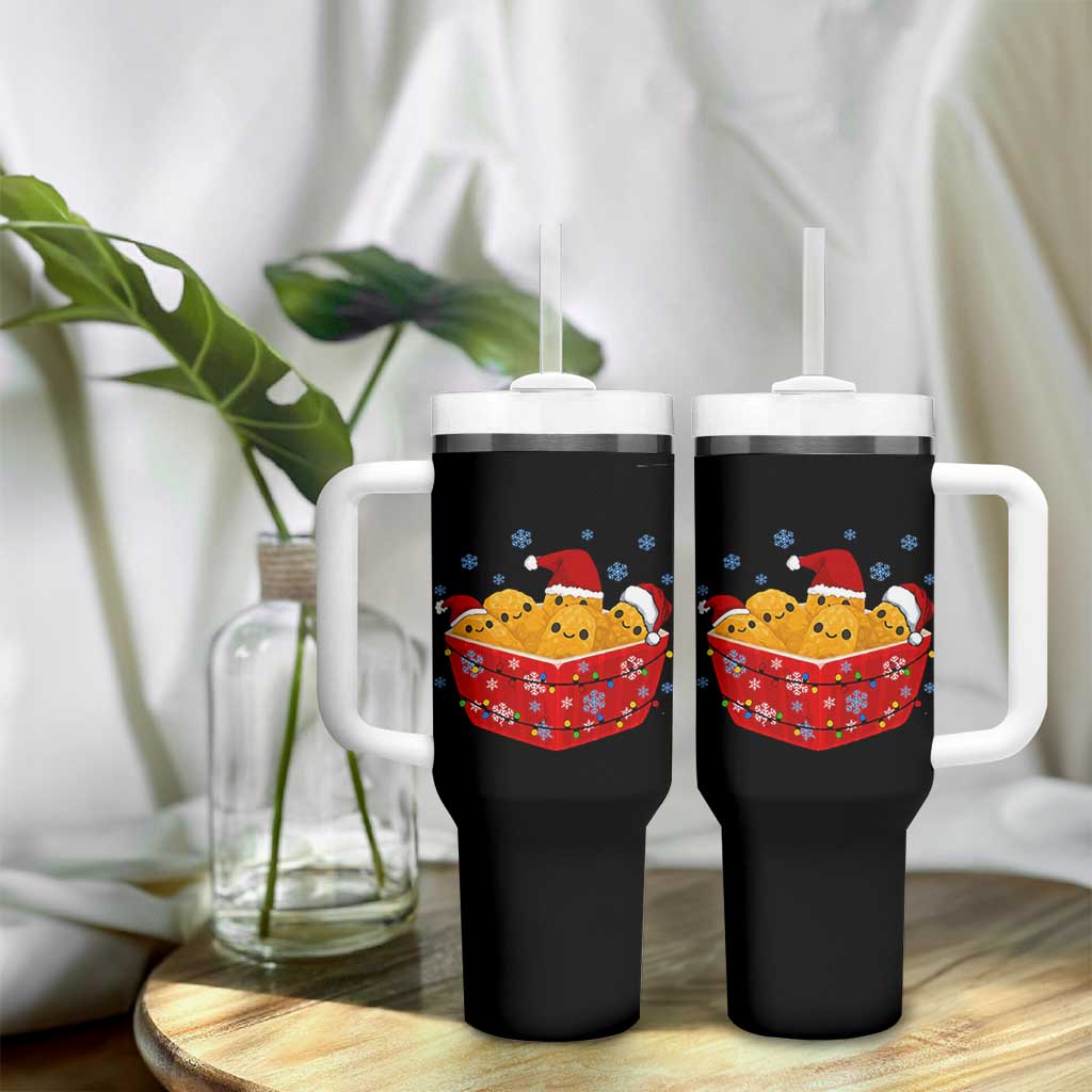 Christmas Chicken Nuggets Tumbler With Handle Funny Food Lover Gift