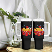 Christmas Chicken Nuggets Tumbler With Handle Funny Food Lover Gift