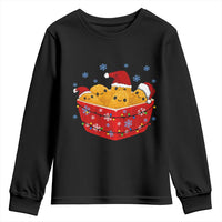 Christmas Chicken Nuggets Youth Sweatshirt Funny Food Lover Gift - Wonder Print Shop