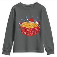 Christmas Chicken Nuggets Youth Sweatshirt Funny Food Lover Gift - Wonder Print Shop