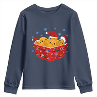 Christmas Chicken Nuggets Youth Sweatshirt Funny Food Lover Gift - Wonder Print Shop