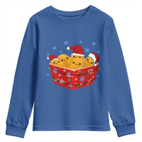 Christmas Chicken Nuggets Youth Sweatshirt Funny Food Lover Gift - Wonder Print Shop