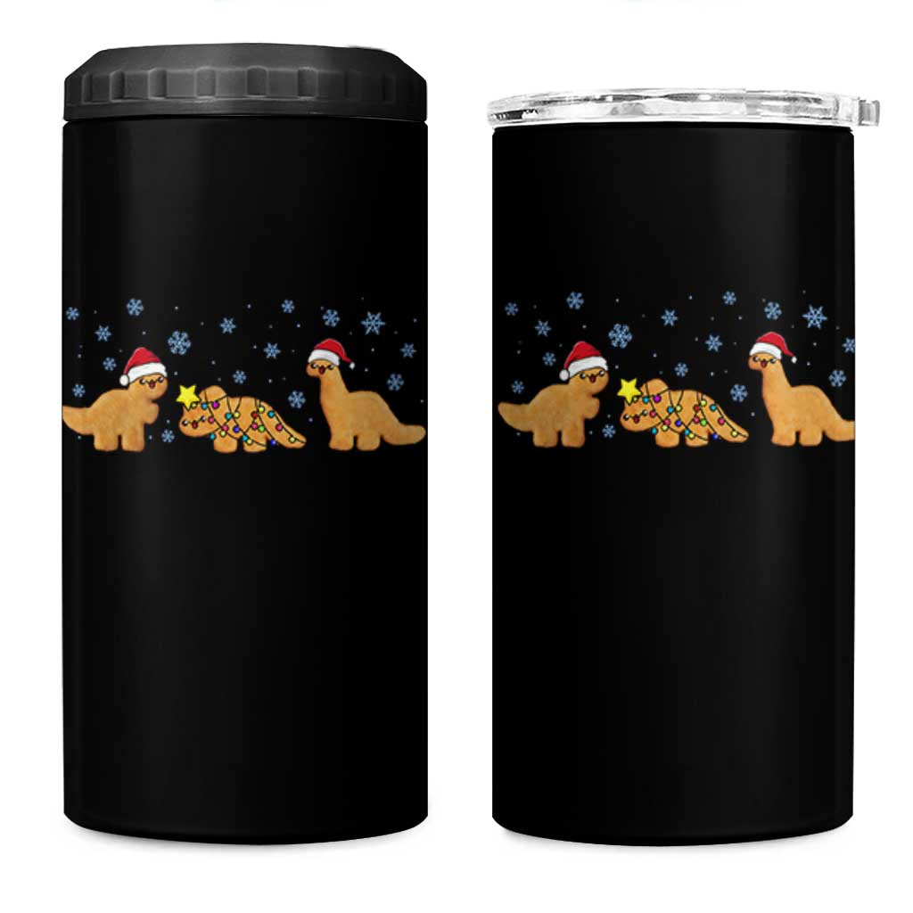 Chicken Nugget Lover 4 in 1 Can Cooler Tumbler Christmas Holiday Gift