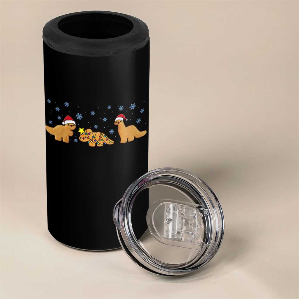 Chicken Nugget Lover 4 in 1 Can Cooler Tumbler Christmas Holiday Gift