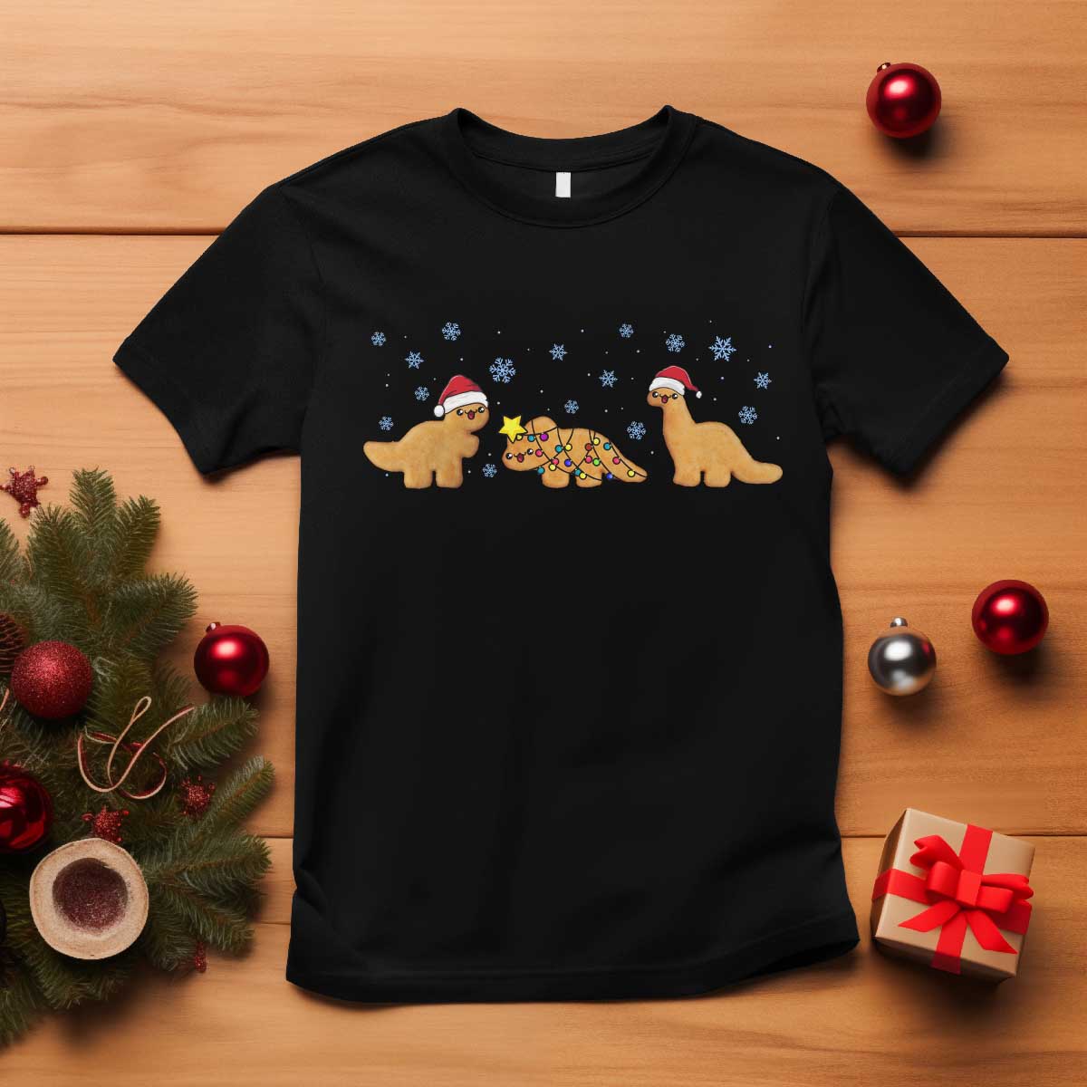 Chicken Nugget Lover T Shirt Christmas Holiday Gift - Wonder Print Shop