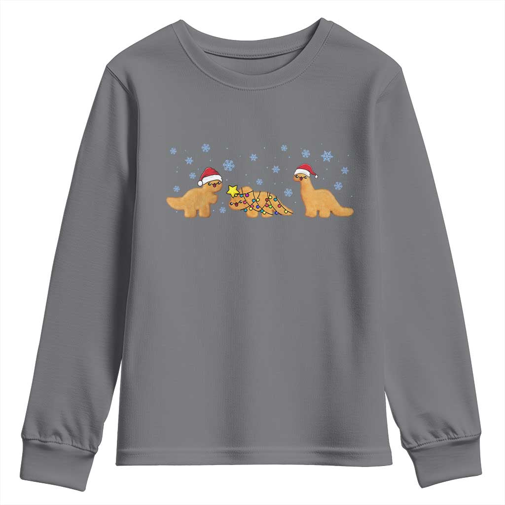 Chicken Nugget Lover Youth Sweatshirt Christmas Holiday Gift - Wonder Print Shop